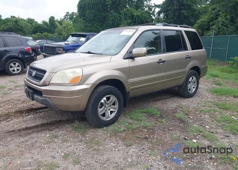 2005 Honda Pilot Ex-L from USA, damaged, VIN 2HKYF18505H542121